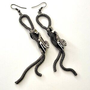 Black Hematite Long earrings